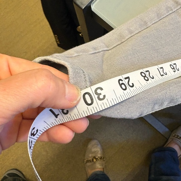 Uniqlo ultra stretch Gray Mid-rise Skinny denim Jeans women's size 25 - Picture 12 of 13